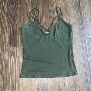 Charlotte Russe army green tank top